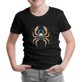 Zodiac Signs - Cancer Black Kids Tshirt 