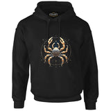 Zodiac Signs - Cancer Black Men's Zipperless Hoodie 