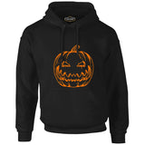 Halloween - Pumpkin Pumpkin Black Men's Zipperless Hoodie 