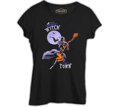 Halloween - Witches Town Black Women's Tshirt 