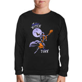 Halloween - Witches Town Black Kids Sweatshirt 