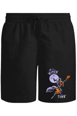 Halloween - Witches Town Unisex Black Shorts 