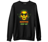 Halloween - Monsters Come Out at Night Black Men's Thick Sweatshirt 