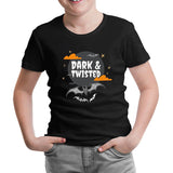 Halloween - Dark and Twisted Black Kids Tshirt 