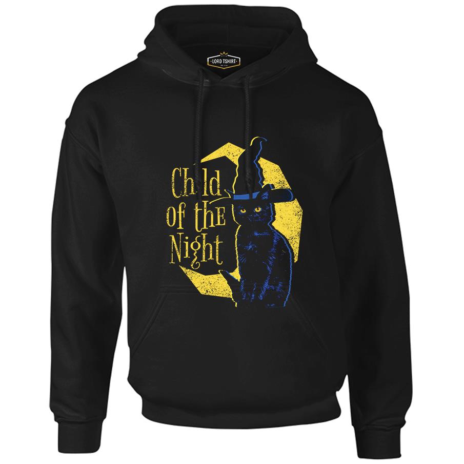 Halloween - Child of the Night Black Men's Zipperless Hoodie 