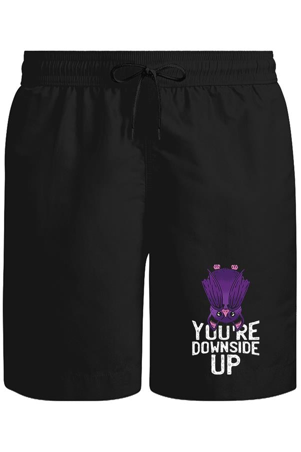 Cadılar Bayramı - Herşey Ters Unisex Siyah Şort