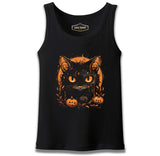 Halloween - Black Cat Pumpkin Black Men's Undershirt 