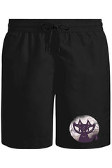 Halloween - Black Cat Unisex Black Shorts 