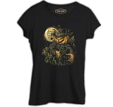 Halloween - Scarecrow Pumpkin Black Women's Tshirt 