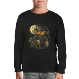 Halloween - Scarecrow Pumpkin Black Kids Sweatshirt 