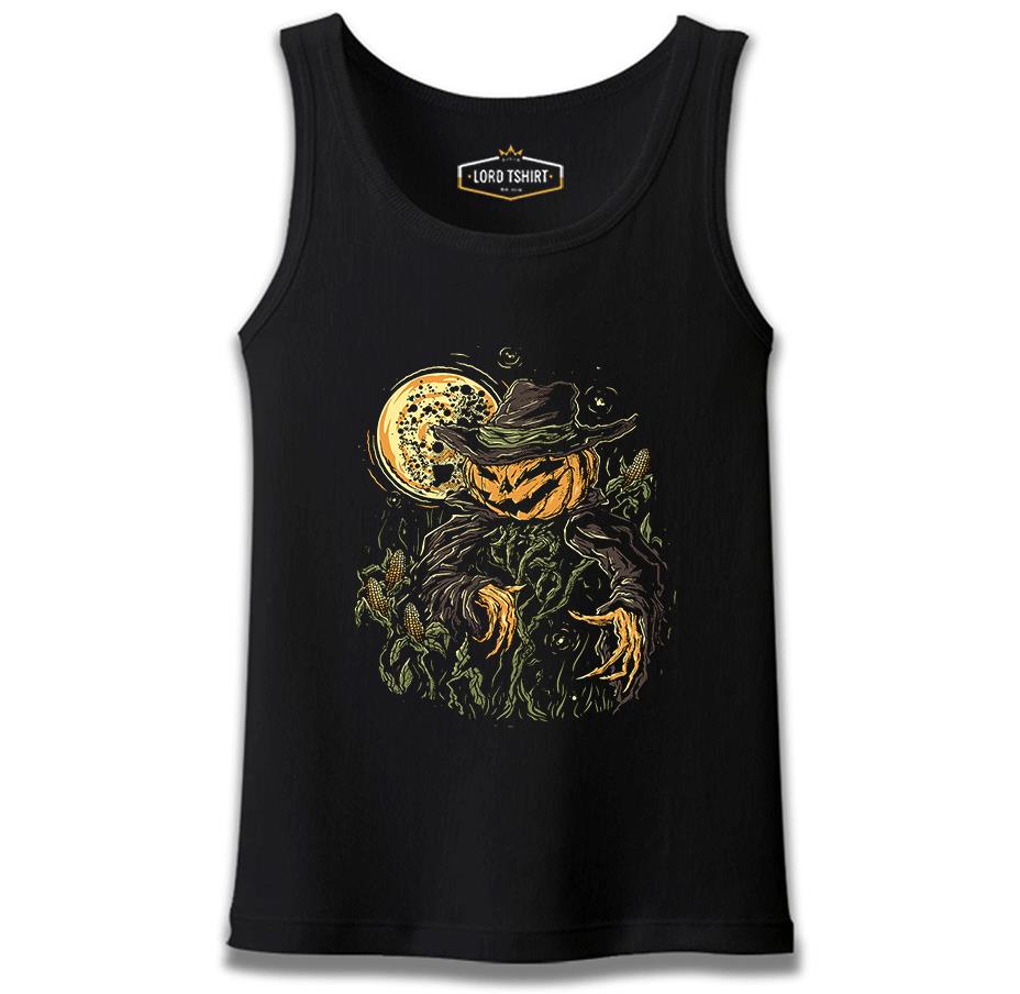 Halloween - Scarecrow Pumpkin Black Men's Undershirt 