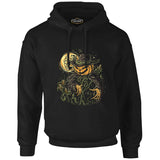 Halloween - Scarecrow Pumpkin Black Men's Zipperless Hoodie 