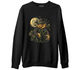 Halloween - Scarecrow Pumpkin Black Men's Thick Sweatshirt 