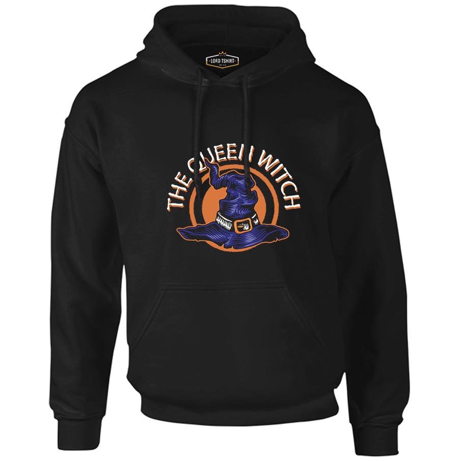 Halloween - Queen Witch Black Men's Zipperless Hoodie 