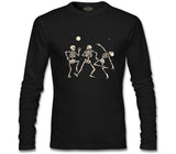 Halloween - Skull Moon Dance Black Men's Sweatshirt 