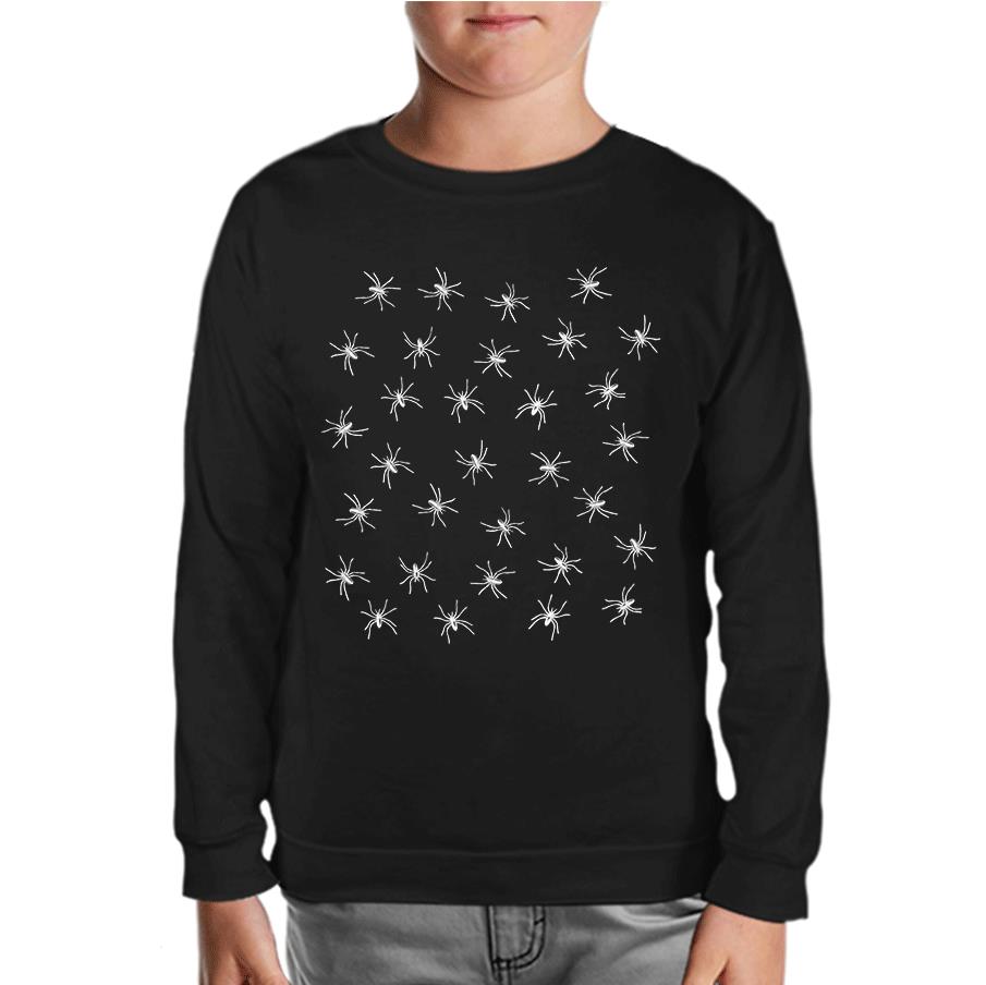 Halloween - Spider Black Kids Sweatshirt 