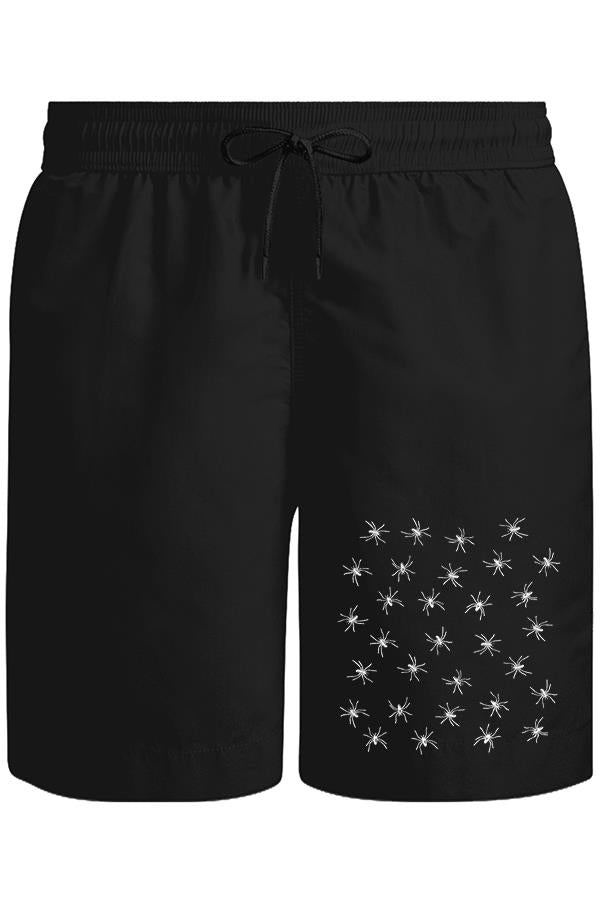 Cadılar Bayramı - Örümcek Unisex Siyah Şort