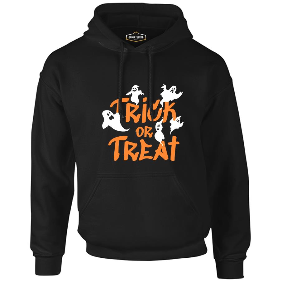 Halloween - Trick or Treat Black Men's Zipperless Hoodie 