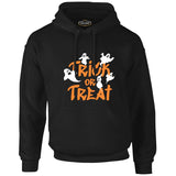 Halloween - Trick or Treat Black Men's Zipperless Hoodie 