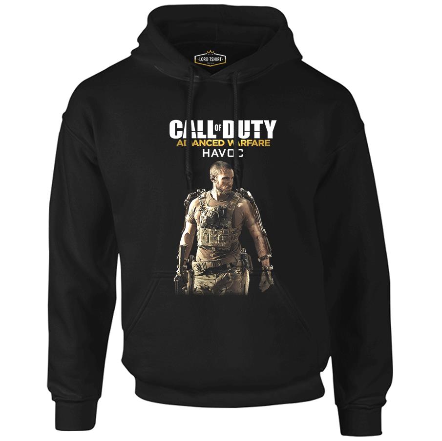 Call of Duty - Advanced Warfare Havoc Siyah Erkek Fermuarsız Kapşonlu