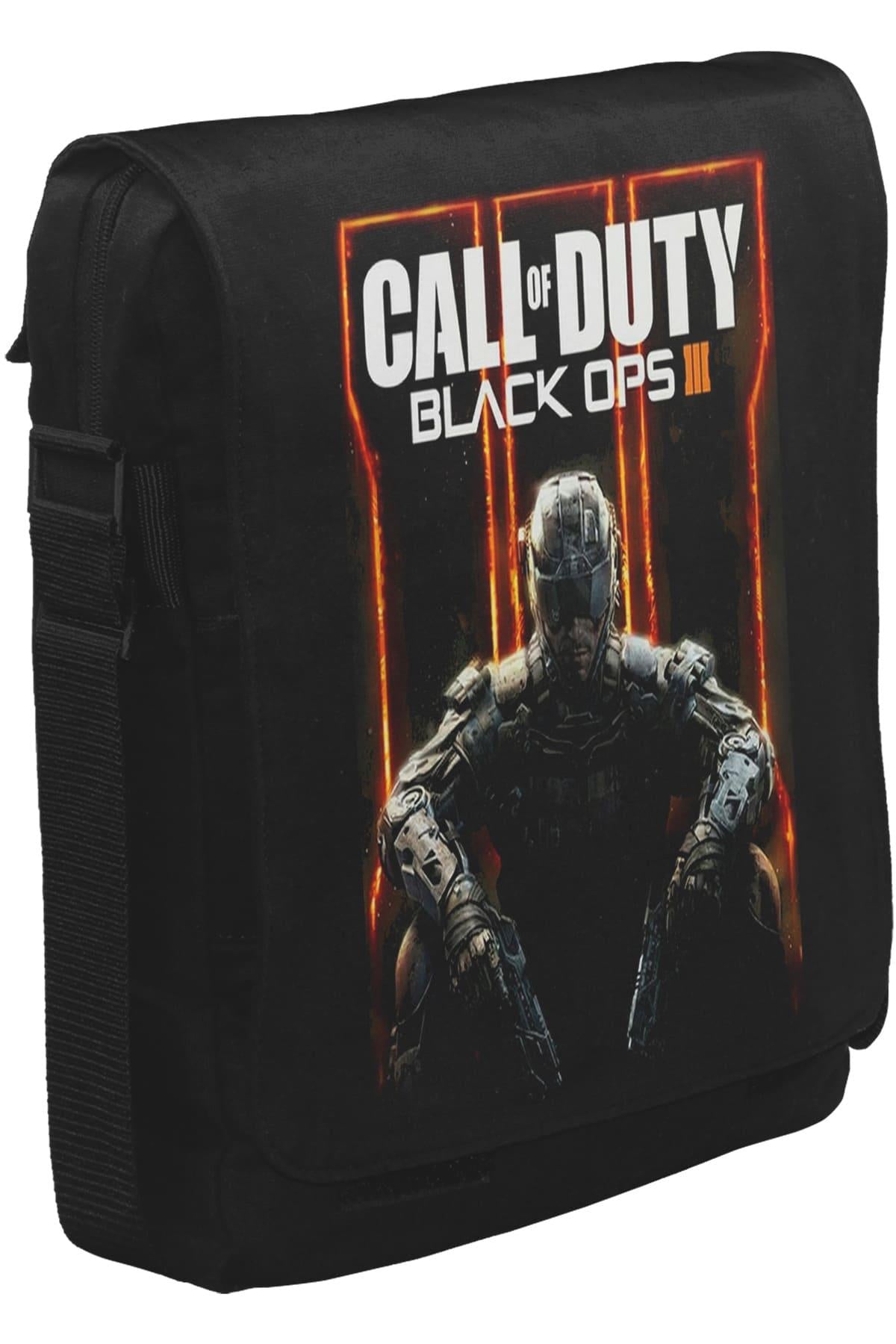 Call of Duty - Black Ops III Unisex Siyah Postacı Çanta