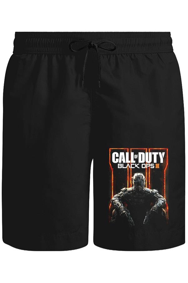 Call of Duty - Black Ops III Unisex Siyah Şort