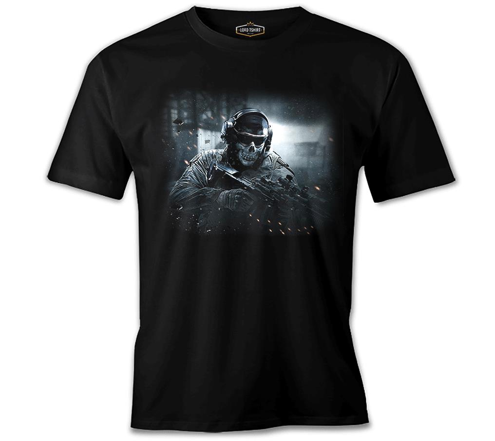 Call of Duty - Cod Ghosts Siyah Erkek Tshirt