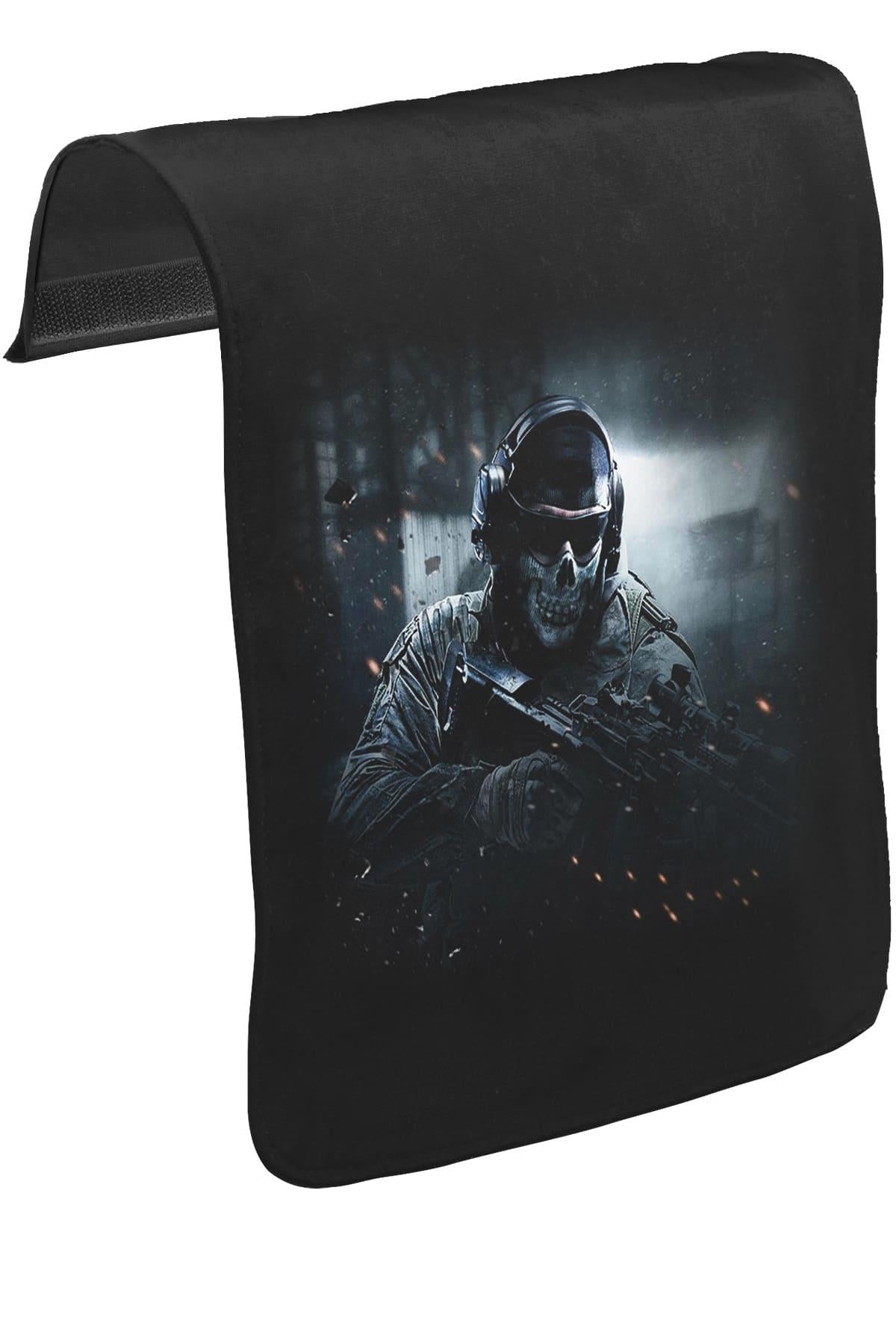 Call of Duty - Cod Ghosts Unisex Siyah Tak-Çıkar Postacı Çanta Kapağı CK-231