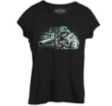 Call of Duty - Ghosts 2 Siyah Kadın Tshirt