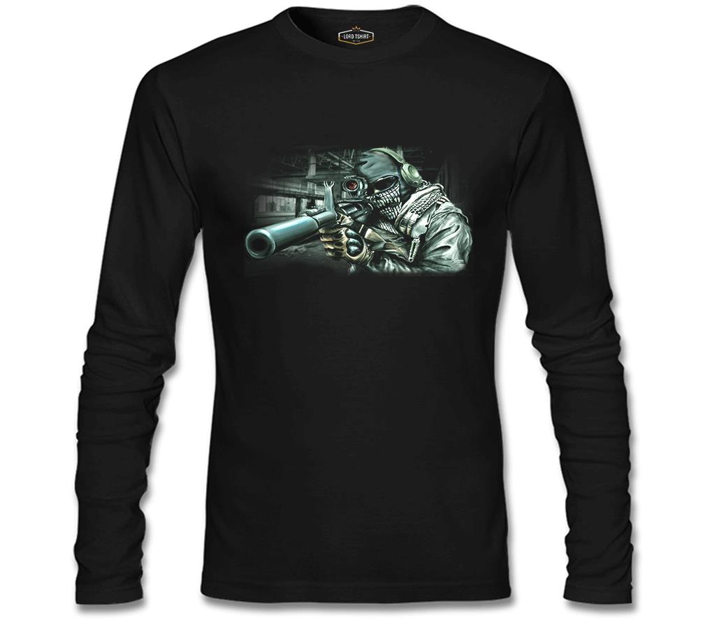 Call of Duty - Ghosts 2 Siyah Erkek Sweatshirt
