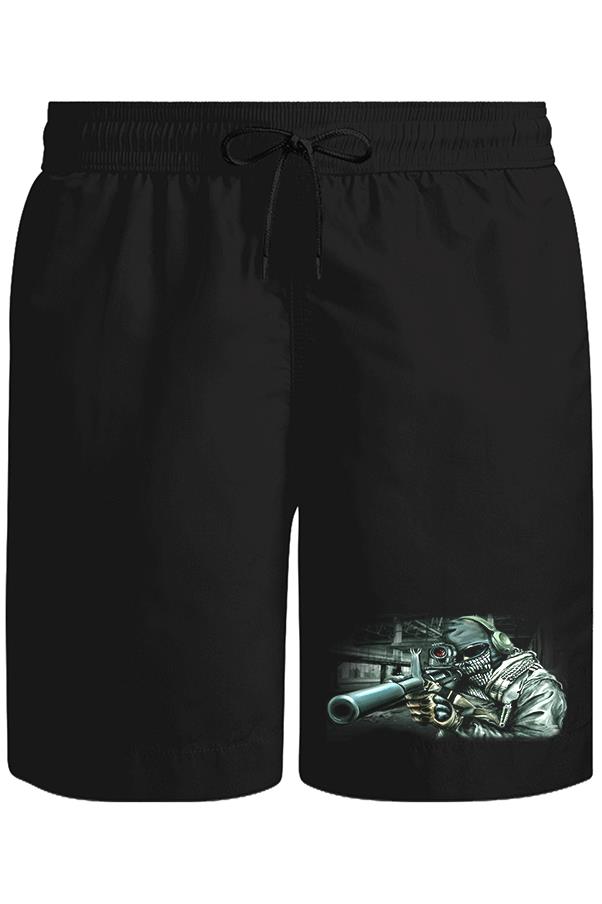 Call of Duty - Ghosts II Unisex Siyah Şort