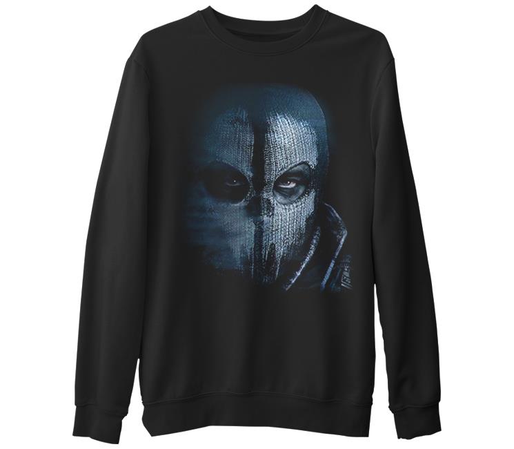 Call of Duty - Ghosts Mask Black Men's Thick Sweatshirt