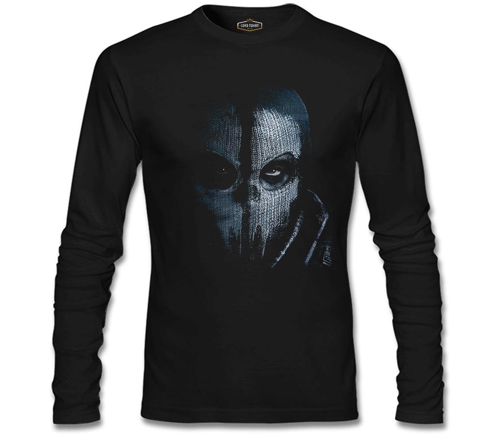 Call of Duty - Ghosts Mask Siyah Erkek Sweatshirt