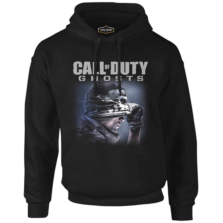 Call of Duty - Ghosts Siyah Erkek Fermuarsız Kapşonlu