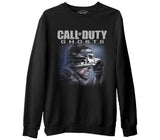 Call of Duty - Ghosts  Siyah Erkek Kalın Sweatshirt