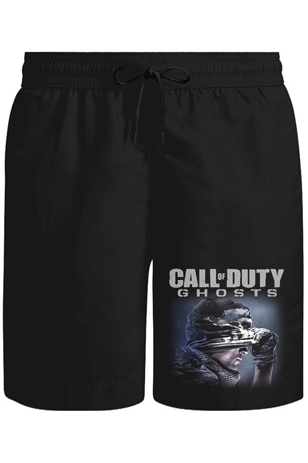 Call of Duty - Ghosts Unisex Siyah Şort