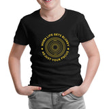 Camera Adjust Focus Siyah Çocuk Tshirt