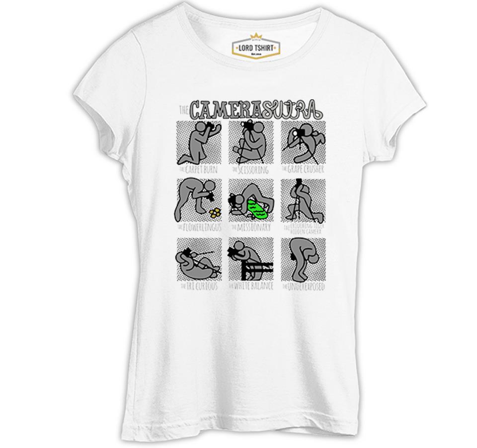 Camerasutra Beyaz Kadın Tshirt