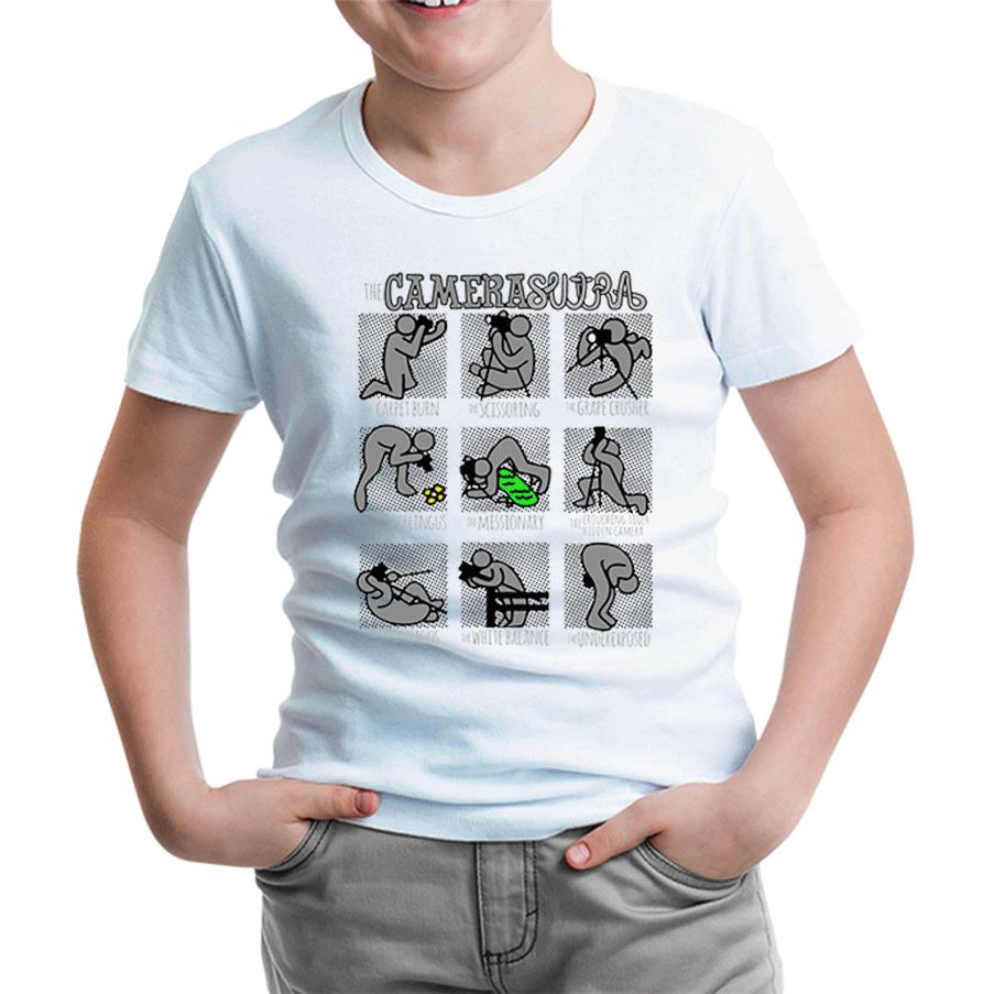 Camerasutra Beyaz Çocuk Tshirt