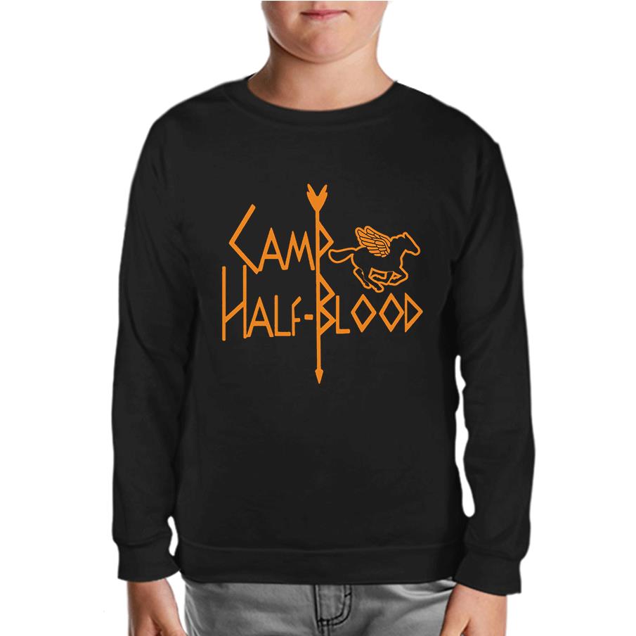 Camp Half-Blood Black Kids Sweatshirt