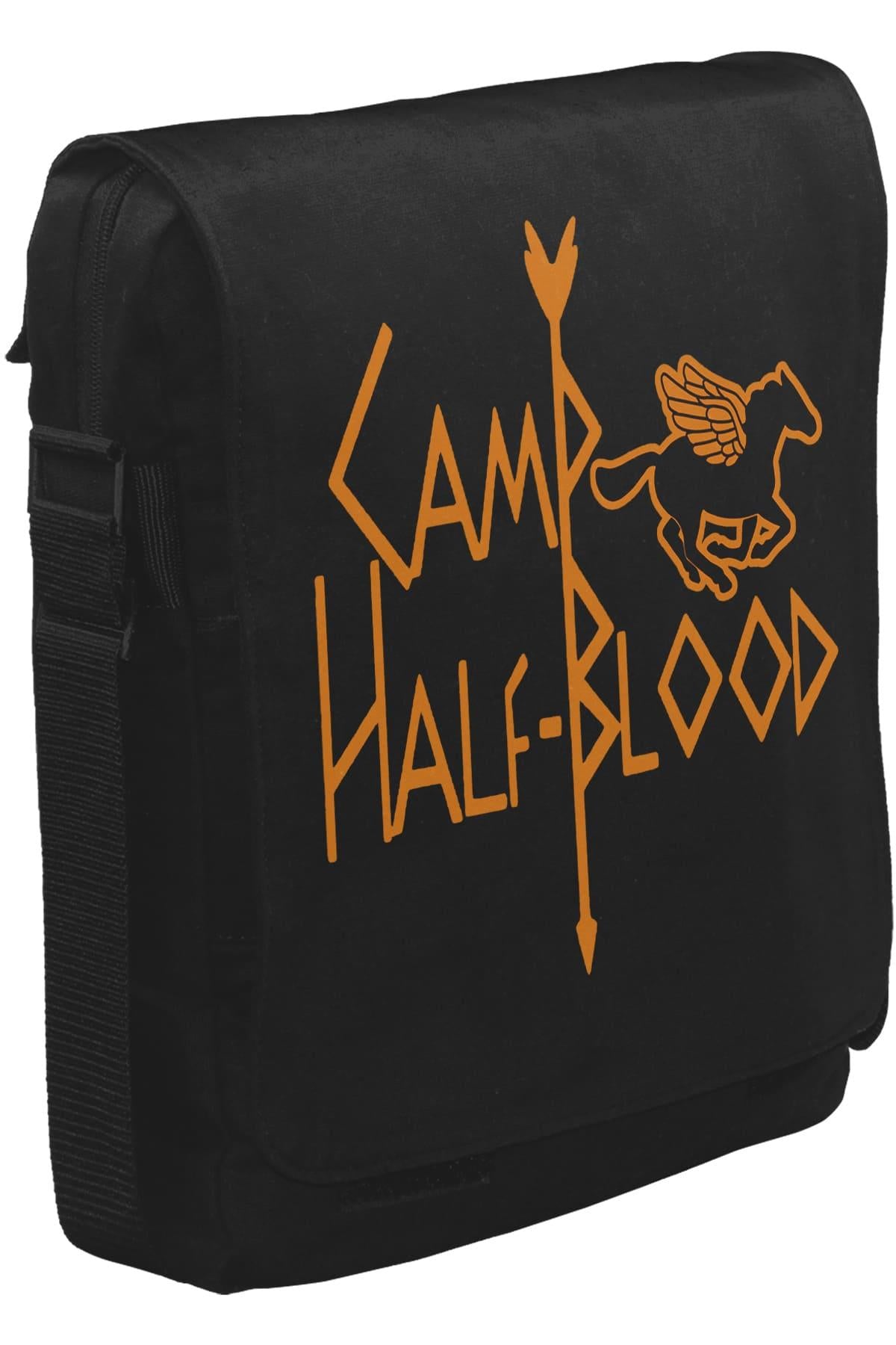 Camp Half-Blood Unisex Siyah Postacı Çanta