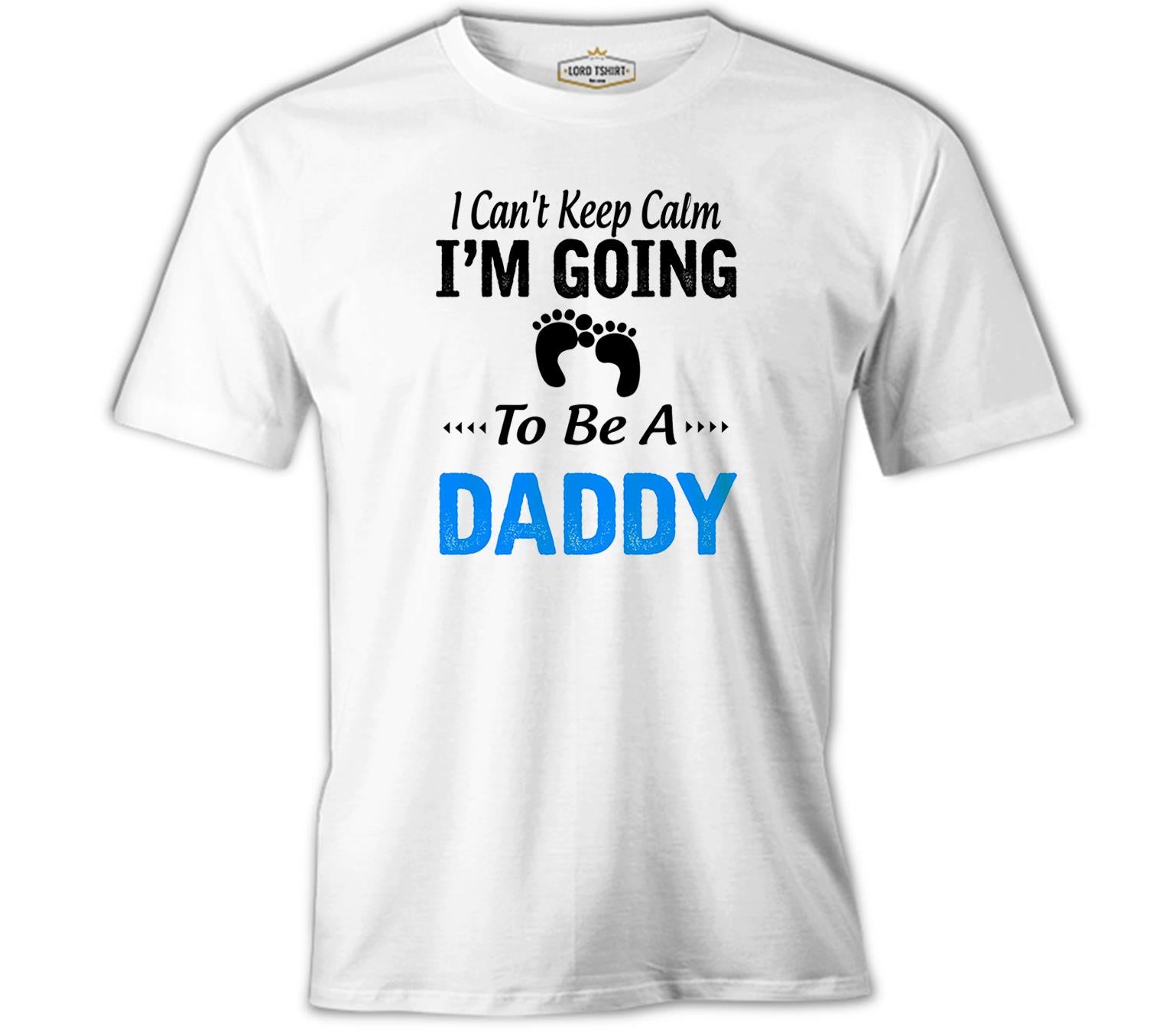 Can't Keep Calm - Blue Daddy Beyaz Erkek Tshirt
