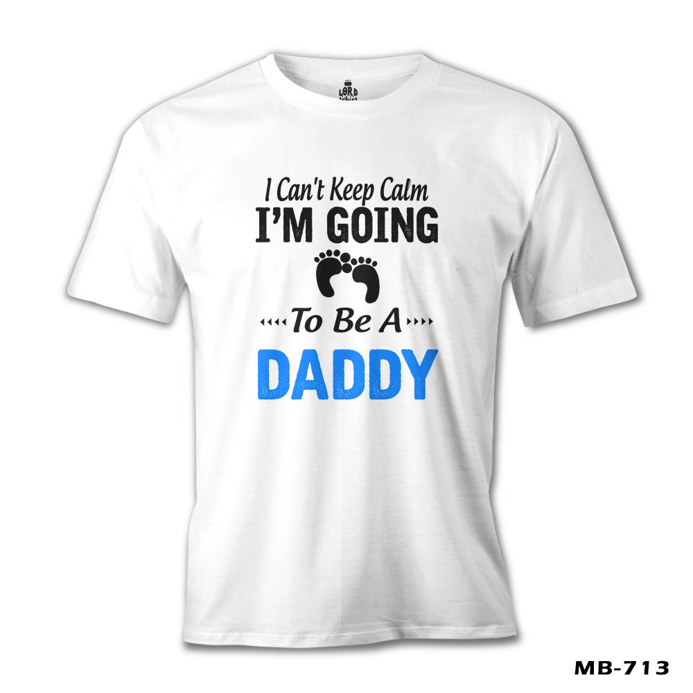 Can't Keep Calm - Blue Daddy White Men's T-Shirt