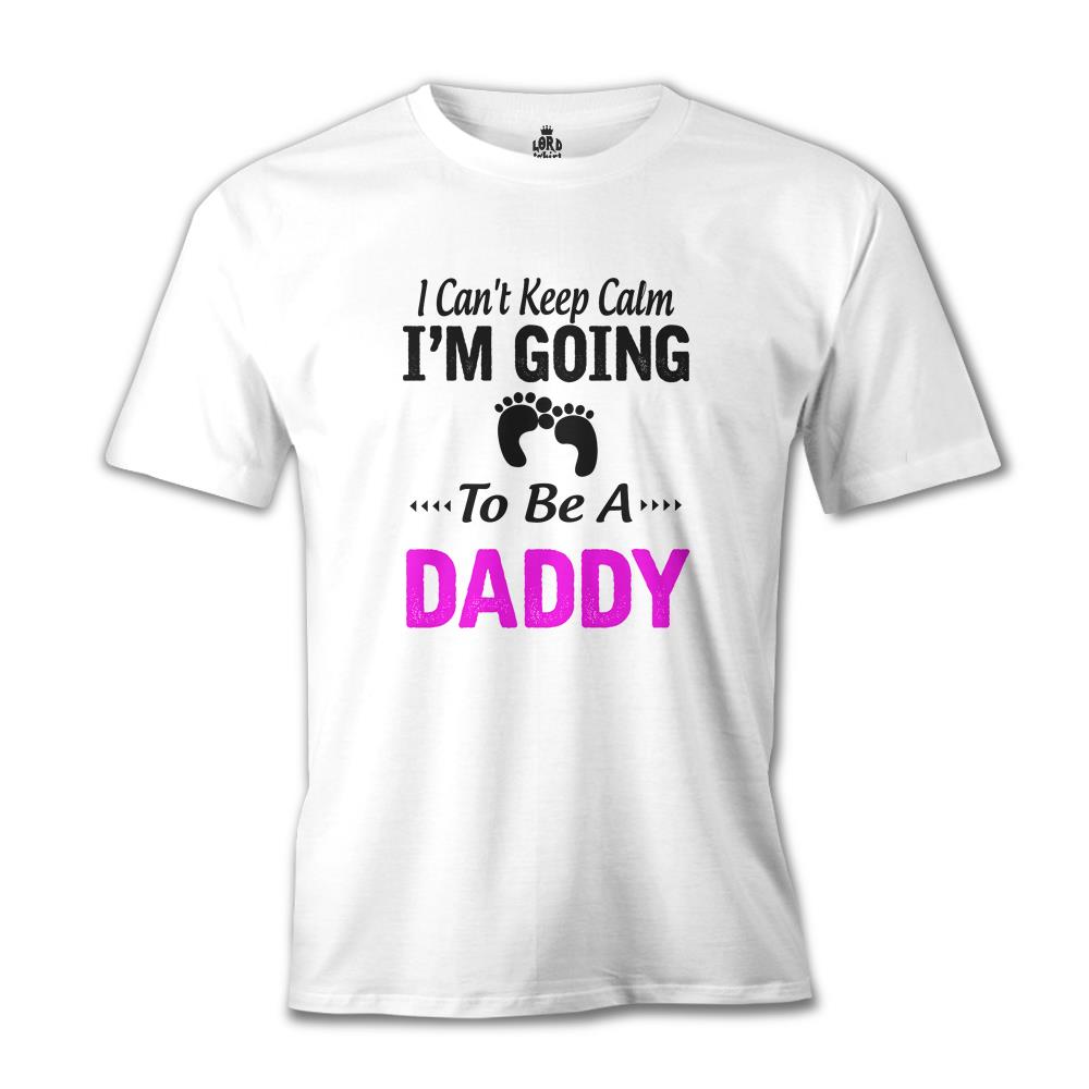 Can't Keep Calm - Pink Daddy Beyaz Erkek Tshirt