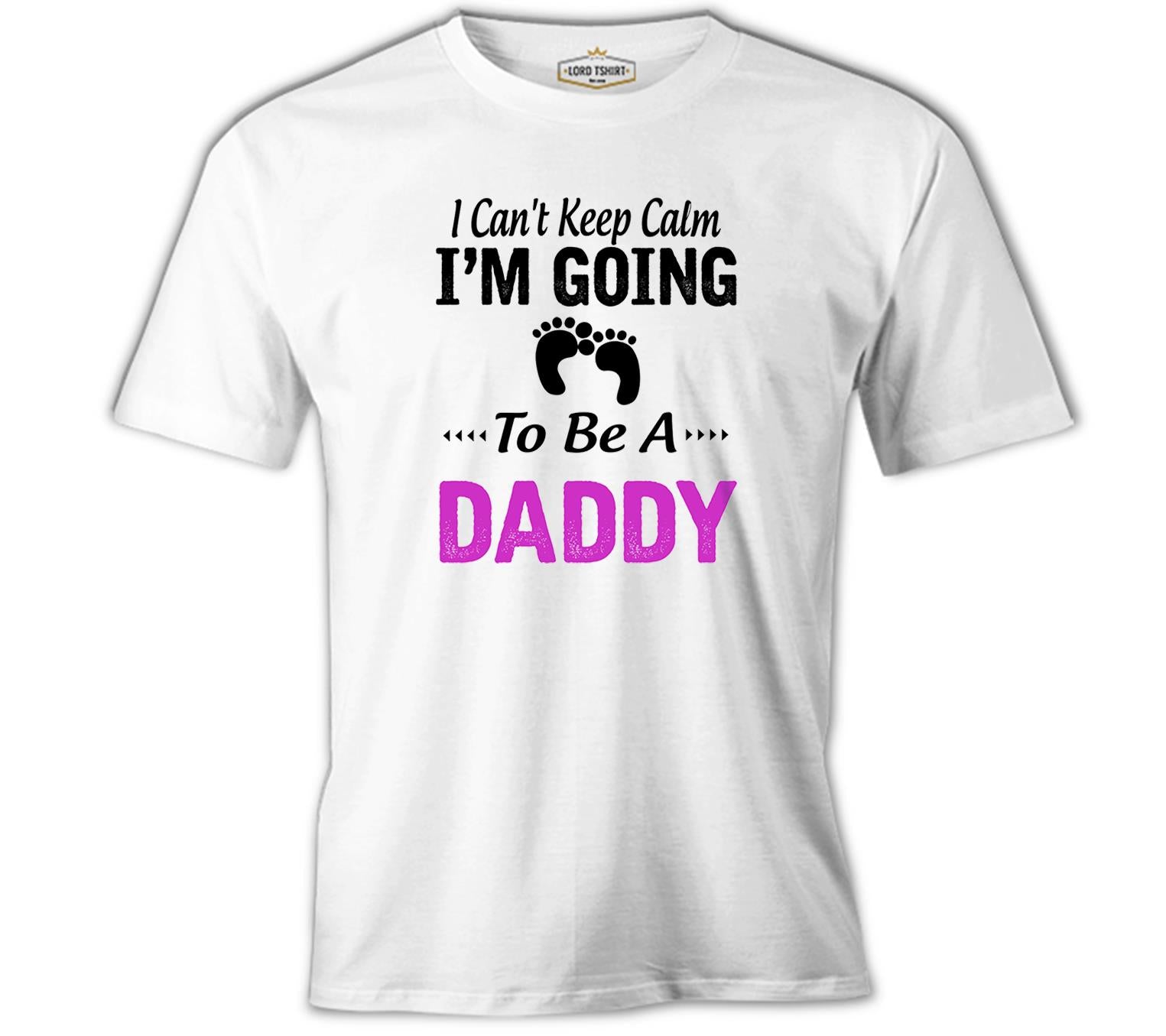 Can't Keep Calm - Pink Daddy Beyaz Erkek Tshirt