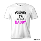 Can't Keep Calm - Pink Daddy White Men's Tshirt