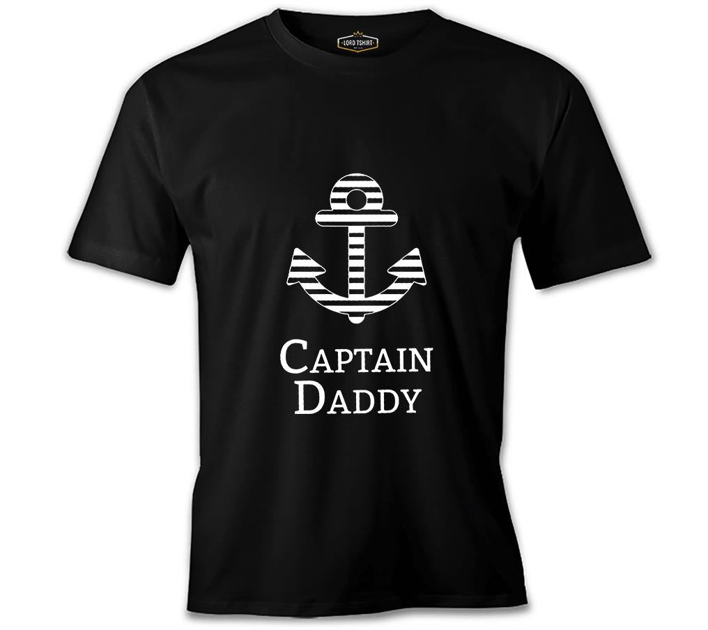 Captain Daddy 2 Siyah Erkek Tshirt