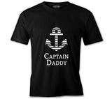 Captain Daddy 2 Siyah Erkek Tshirt