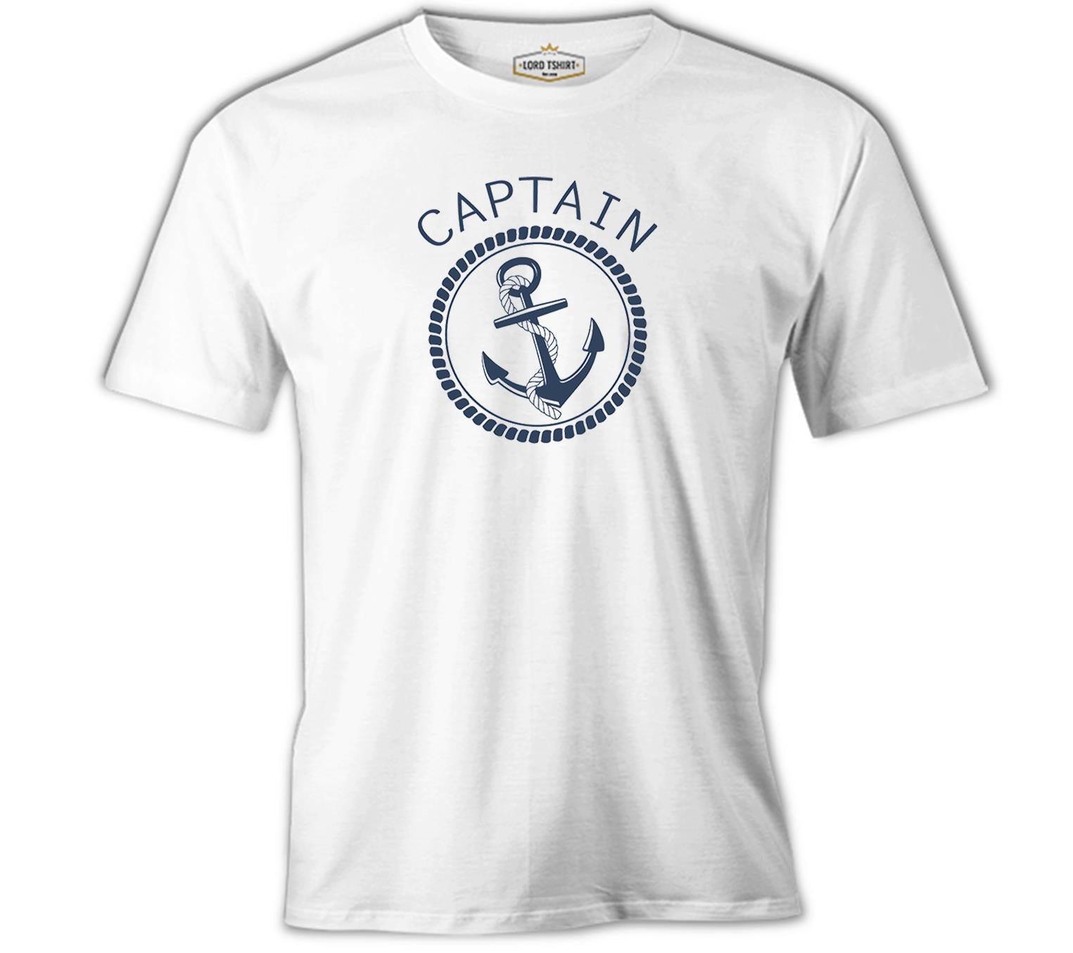 Captain Daddy - Archor Beyaz Erkek Tshirt
