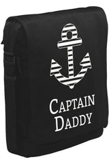 Captain Daddy II Unisex Black Messenger Bag